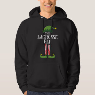 Lacrosse Elf Matching Family Christmas Party Pajam Hoodie