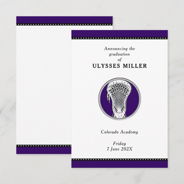 Lacrosse Event Announcement (Front/Back)