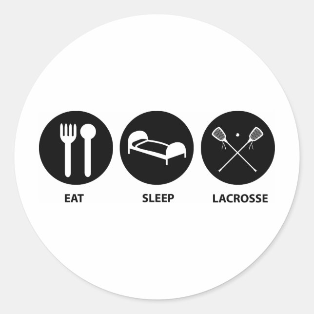 Lacrosse Evolution Classic Round Sticker (Front)