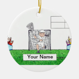 LaCrosse - Female Ceramic Tree Decoration