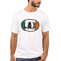Lacrosse Flag Ireland Oval T-Shirt
