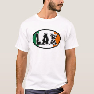 Lacrosse Flag Ireland Oval T-Shirt