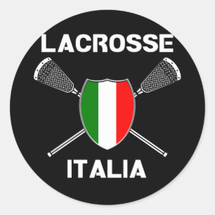 Lacrosse Flag Italia Sticker