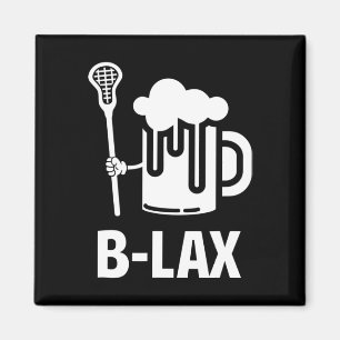 Lacrosse Funny Gift Men Coach Beer Lover B-lex  Magnet