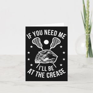 Lacrosse Funny Lax Player Goalie Card