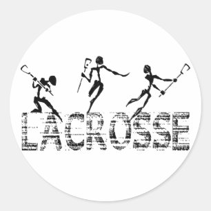 Lacrosse Gift Classic Round Sticker