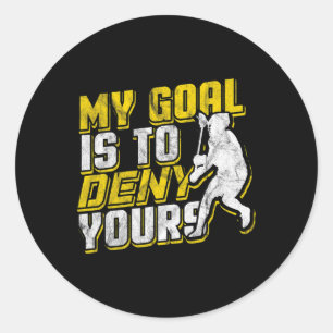Lacrosse Gifts For Boys Stick Men Women Lax Lacros Classic Round Sticker