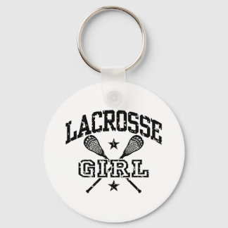Lacrosse Girl Key Ring