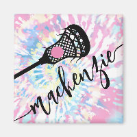 Lacrosse Girls Sports Tie Dye Fridge Locker