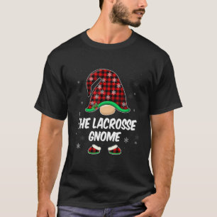 Lacrosse Gnome Buffalo Plaid Matching Family Chris T-Shirt