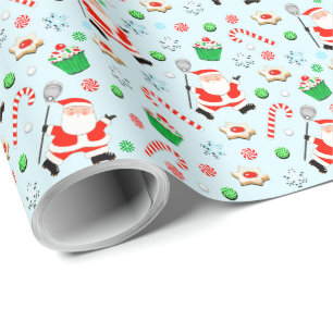 Lacrosse Goalie Christmas Wrapping Paper