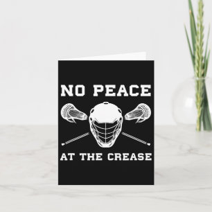 Lacrosse Goalie Crease Funny Lax Card