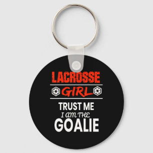 Lacrosse Goalie Girl Shirt Funny Gift Women Tee Pl Key Ring