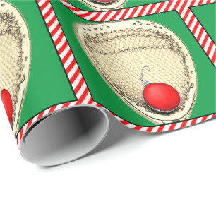 Lacrosse Goalie Holiday Gift Wrapping Paper