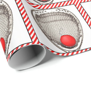 Lacrosse Goalie Holiday Gift Wrapping Paper