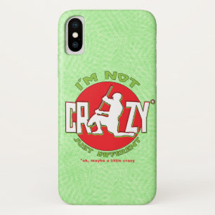 Lacrosse Goalie 'I'm Not Crazy' Cell Phone Case