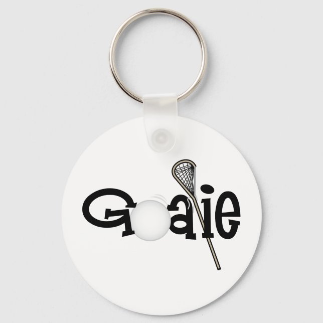 Lacrosse Goalie Key Ring (Front)