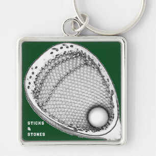 Lacrosse Goalie Key Ring