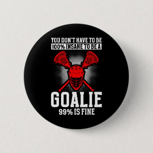 Lacrosse Goalie Lacrosse Gloves Stick Lax Goalie 1 6 Cm Round Badge