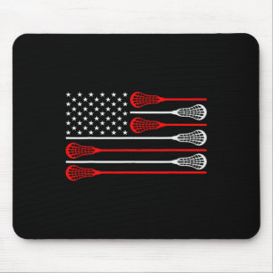 Lacrosse Goalie Lacrosse Gloves Stick Lax Goalie U Mouse Pad