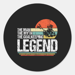 Lacrosse Goalie Lax Goalkeeper Funny Lacrosse Play Classic Round Sticker