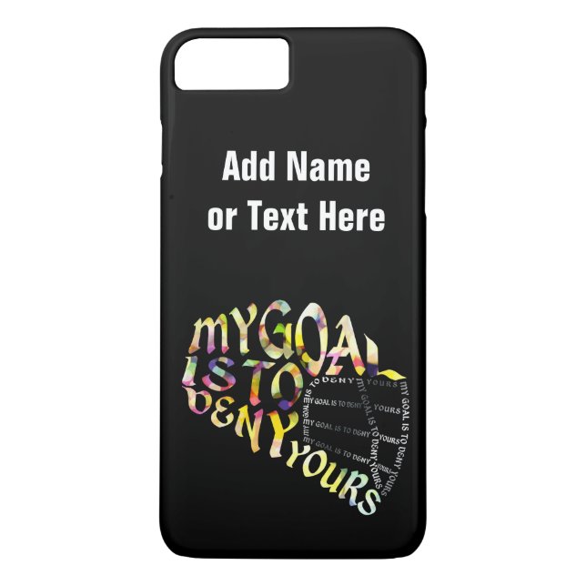 Lacrosse Goalie Mask Typography Phone Cover (Back)
