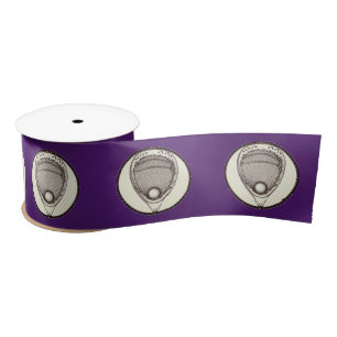 Lacrosse Goalie Purple Satin Ribbon