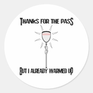 Lacrosse Goalie Thanks Sticker