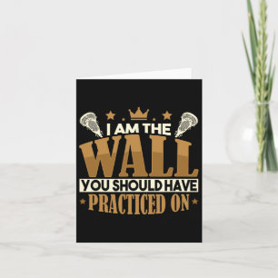 Lacrosse Goalkeeper Funny Lax Player Stick Lacross Card