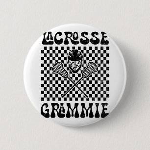 Lacrosse Grammie Lacrosse Lover Mothers Day  6 Cm Round Badge