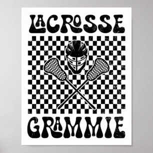 Lacrosse Grammie Lacrosse Lover Mothers Day Poster