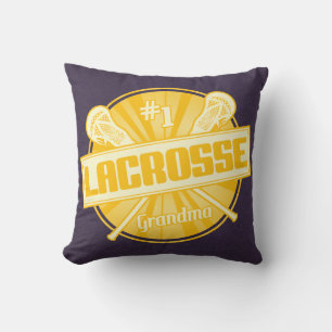 Lacrosse Grandma Name and Number Custom Cushion