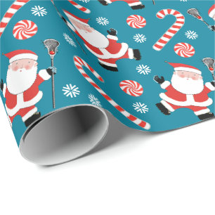 Lacrosse Holiday Gifts Wrapping Paper