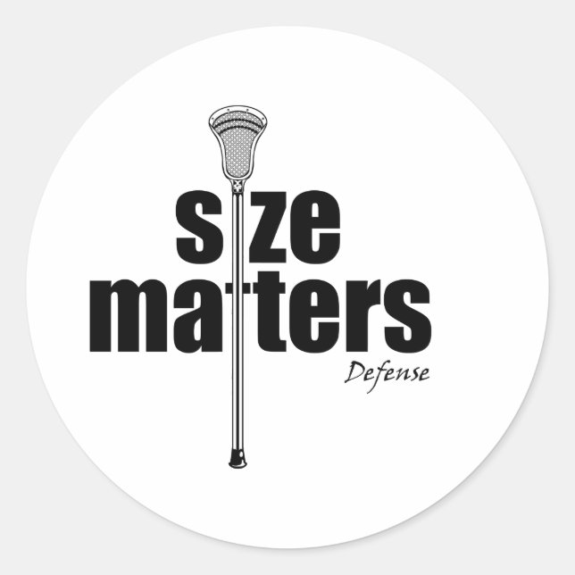 Lacrosse Humour SizeD Sticker (Front)