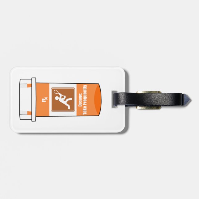 Lacrosse Is My Drug Luggage Tag (Back Horizontal)