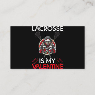 Lacrosse Is My Valentine Lacrosse Valentine's Day Enclosure Card