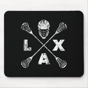 Lacrosse Lax Cross Axis Mouse Pad