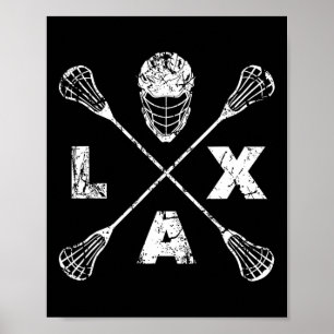 Lacrosse Lax Cross Axis Poster