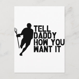 Lacrosse Lax Daddy Postcard