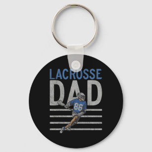 Lacrosse Lax Jersey Lacrosse Dad Father Funny Lacr Key Ring