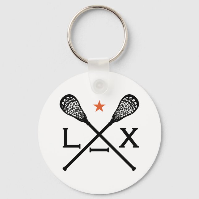 Lacrosse Lax Key Ring (Front)