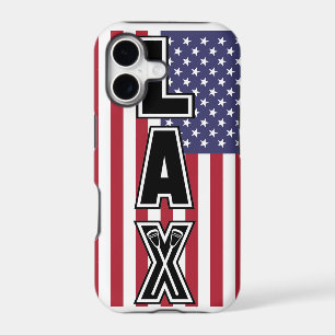 Lacrosse LAX US Flag