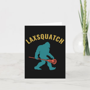 Lacrosse Laxsquatch Funny Lax Goalie Card