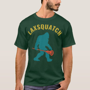 Lacrosse Laxsquatch Funny Lax Goalie T-Shirt