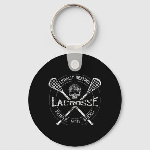 Lacrosse Legally Beating People With Sticks-Fun De Key Ring