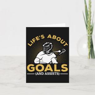 Lacrosse - Life´s About Goals [and Ists]  Card