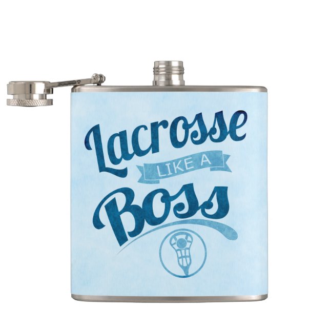 Lacrosse Like A Boss Hip Flask (Opened)