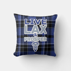 Lacrosse Live LAX and Prosper Throw Pillow