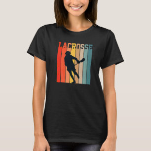 Lacrosse Love Lax Sport Players Teams Coach Retro T-Shirt