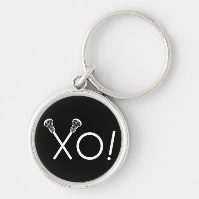 Lacrosse Love Novelty Gift Key Ring (Front)